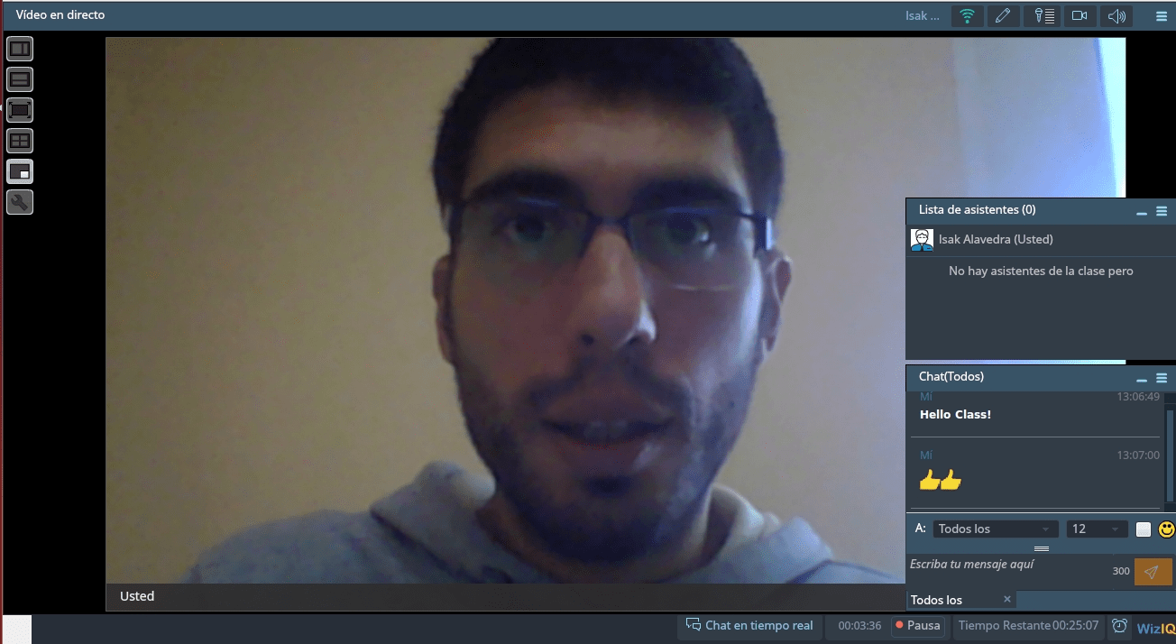clase virtual ingles